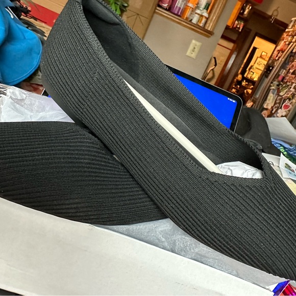 Arromic Black Flats Shoes for Women, Square Toe Ballet Flats Shoes 11 Wide - Picture 2 of 9